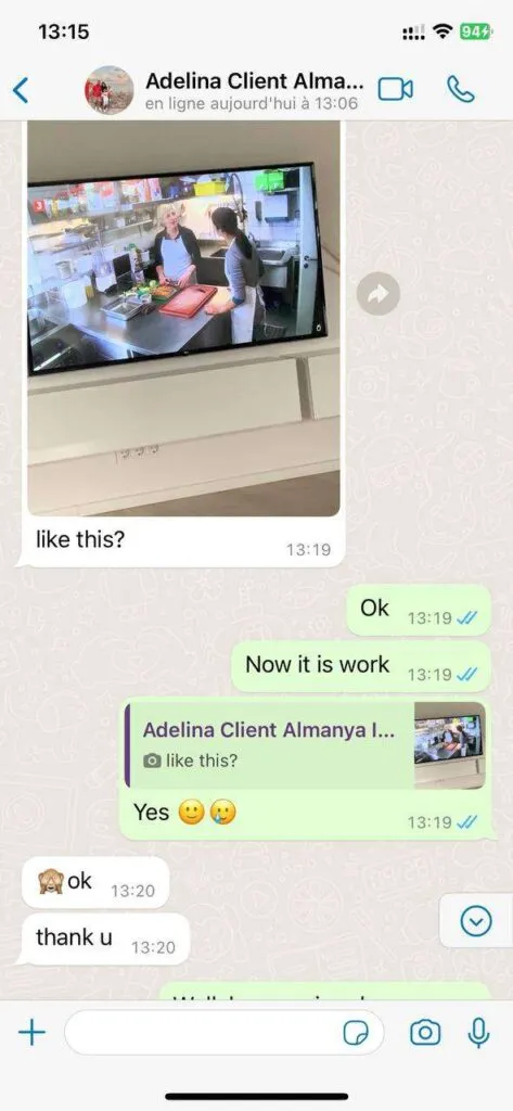 IPTVnator WhatsApp support chat feedback screenshot 4