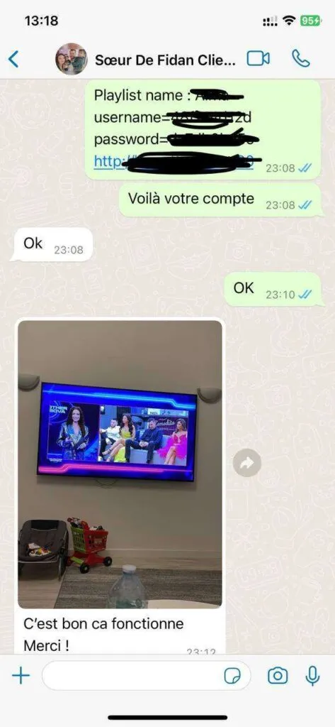 IPTVnator WhatsApp support chat feedback screenshot 6
